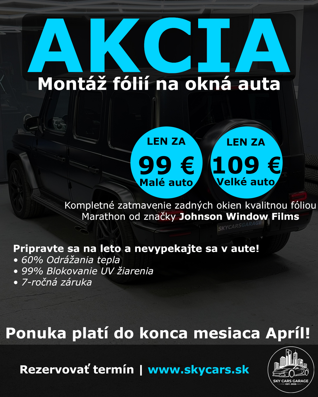 Akcia – Montáž fólií na okná auta